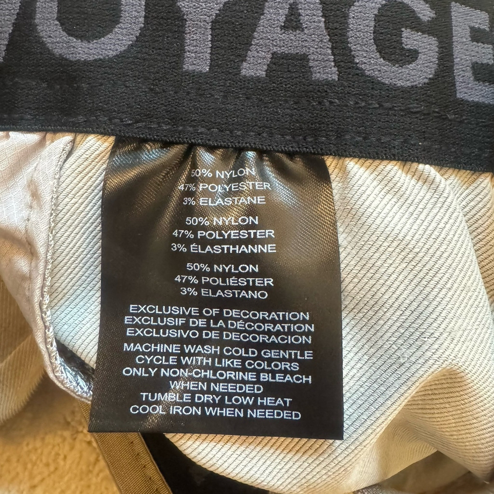 NWT VOYAGER Men's Sz:XXL 50+ UV Protection Stretch Travel Shorts Pull on Khaki - Picture 6 of 9